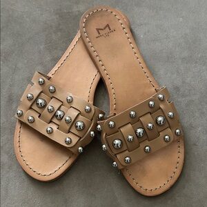 Marc Fisher Studded Leather Sandals